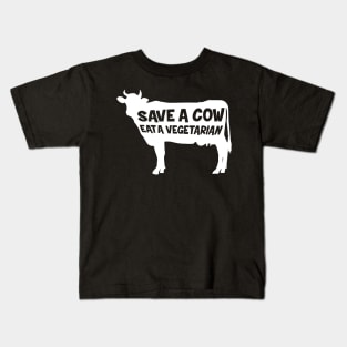 Eat a Vegetarian - Anti Vegan Funny Meat Lover Kids T-Shirt